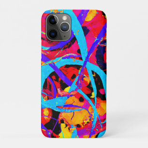 Funda Para iPhone 11 Pro Alegre juego de patrones coloridos