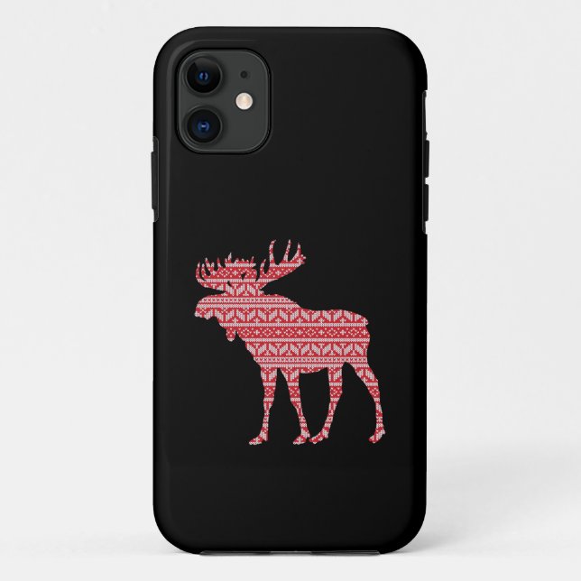 FUNDA DE Case-Mate PARA iPhone ALEGRE NAVIDAD ALCE (Reverso)