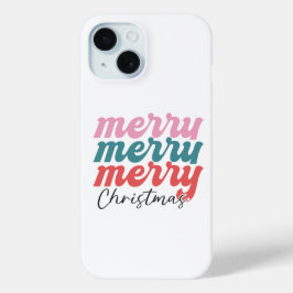 Funda Para iPhone 15 alegre navidad navidad navidad tipo multicolor