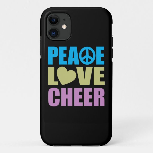 Funda De Case-Mate Para iPhone Alegría del amor de la paz (Reverso)