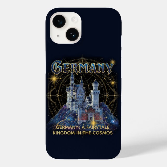 Funda De Case-Mate Para iPhone Alemania Celestial Castillo de Neuschwanstein Arte (Reverso )