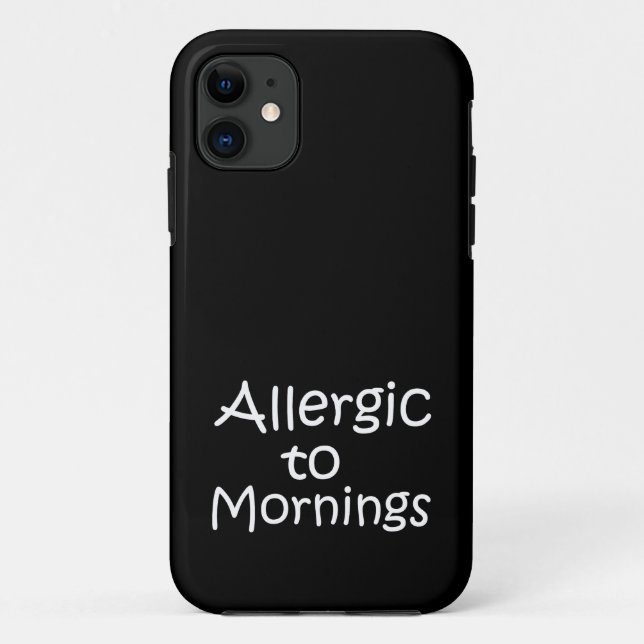 Funda De Case-Mate Para iPhone Alérgico a las mañanas (Reverso)