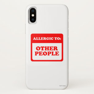 Funda Para iPhone X Alérgico a otras personas