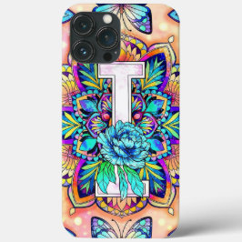 Funda Para iPhone 13 Pro Max Alfabeto I mandala