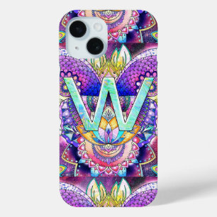 Funda Para iPhone 15 Alfabeto W