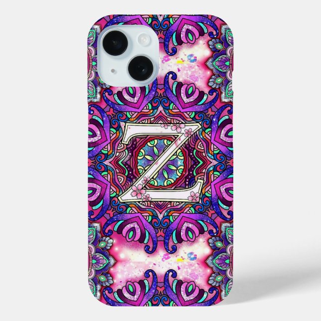 Funda De Case-Mate Para iPhone Alfabeto Z (Reverso )