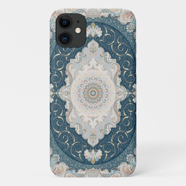 Funda De Case-Mate Para iPhone Alfombra antigua persa turca (Reverso)