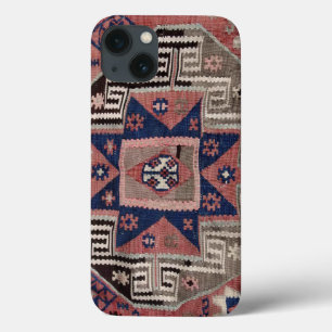 Funda Para iPhone 13 Alfombra Kilim Roja Antigua Oriental