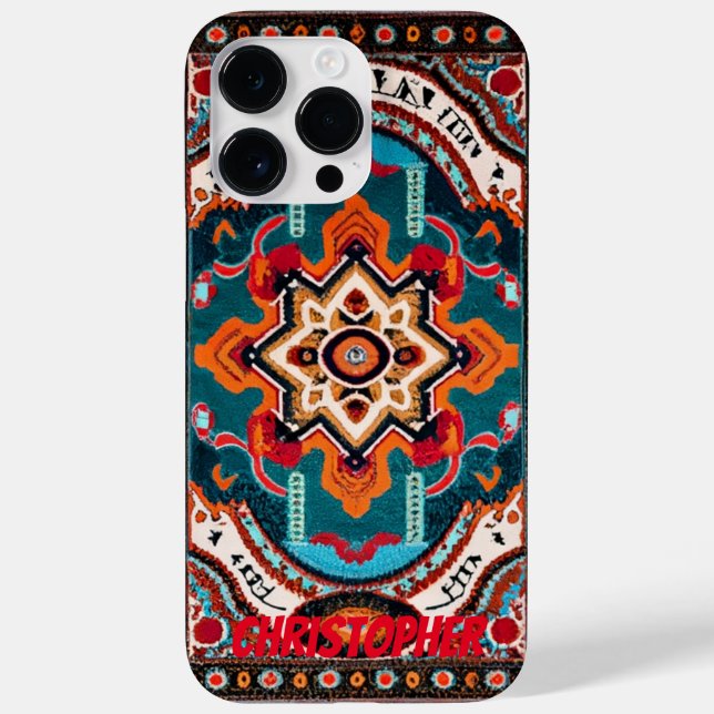 Funda De Case-Mate Para iPhone Alfombra persa alfombra oriental (Reverso)