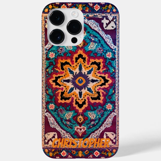 Funda De Case-Mate Para iPhone Alfombra persa alfombra oriental (Reverso)
