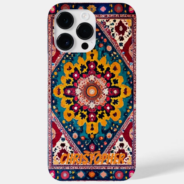Funda De Case-Mate Para iPhone Alfombra persa alfombra oriental (Reverso)