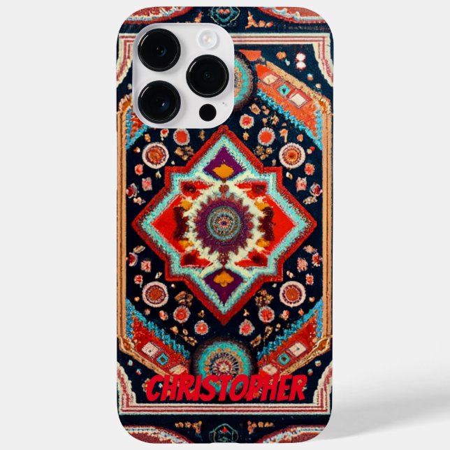 Funda De Case-Mate Para iPhone Alfombra persa alfombra oriental (Reverso)