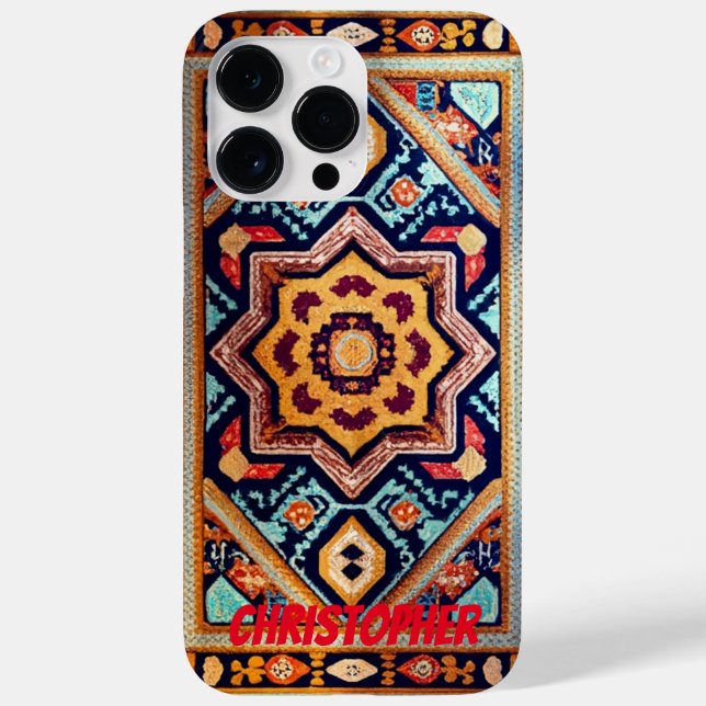 Funda De Case-Mate Para iPhone Alfombra persa alfombra oriental (Reverso)