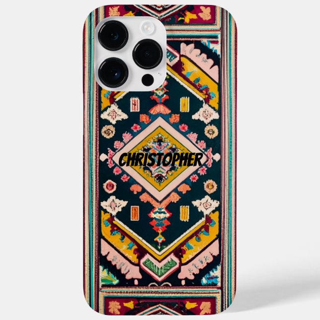 Funda De Case-Mate Para iPhone Alfombra persa de alfombra oriental (Reverso)
