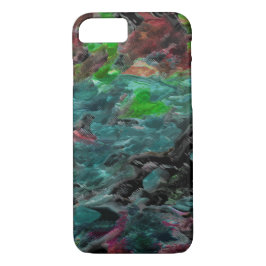 Funda Para iPhone 8/7 Algas ou corais do mar com efeito onda