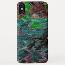 Funda Para iPhone XS Max Algas ou corais do mar com efeito onda