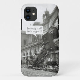 Funda Para iPhone 11 Alguien Llame al Soporte Técnico Desastre de Trene