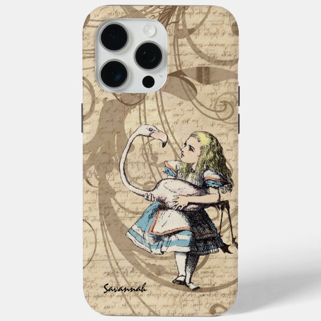 Funda De Case-Mate Para iPhone Alice In Wonderland Swirl (Reverso )