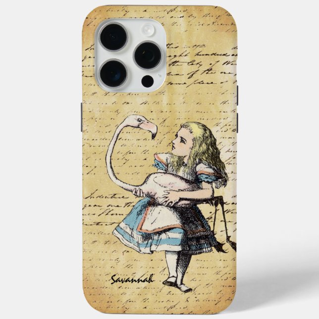Funda De Case-Mate Para iPhone Alice In Wonderland Swirl Casemate iPhone 4 (Reverso )