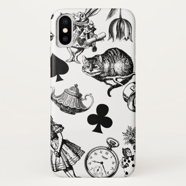 Funda De Case-Mate Para iPhone Alice White Rabbit Wonderland Classic (Reverso)