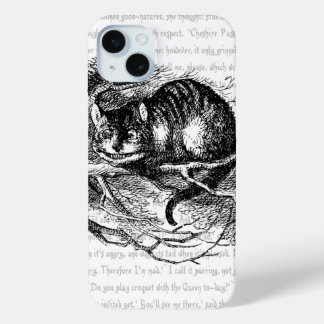Funda Para iPhone 15 Mini Alicia en el país de las maravillas | El gato de C