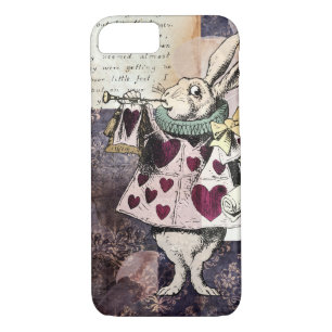 Funda Para iPhone 8/7 Alicia vintage en el conejo blanco de las maravill
