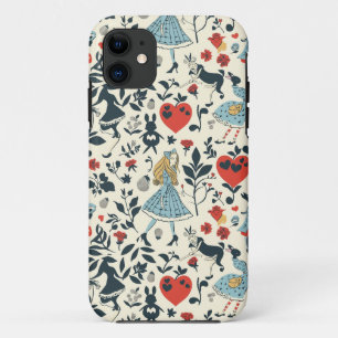 Funda Para iPhone 11 Alicia vintage en el patrón sin solera de la tierr