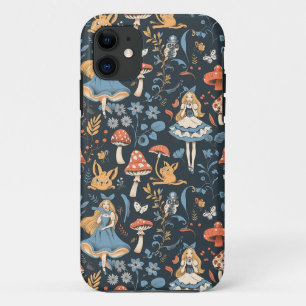 Funda Para iPhone 11 Alicia vintage en el patrón sin solera de la tierr