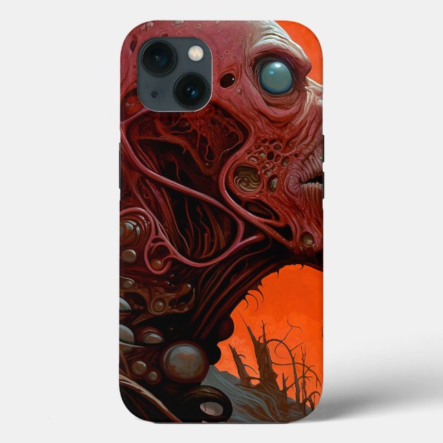 Funda De Case-Mate Para iPhone Alien Creature Sci Horror Art (Reverso )