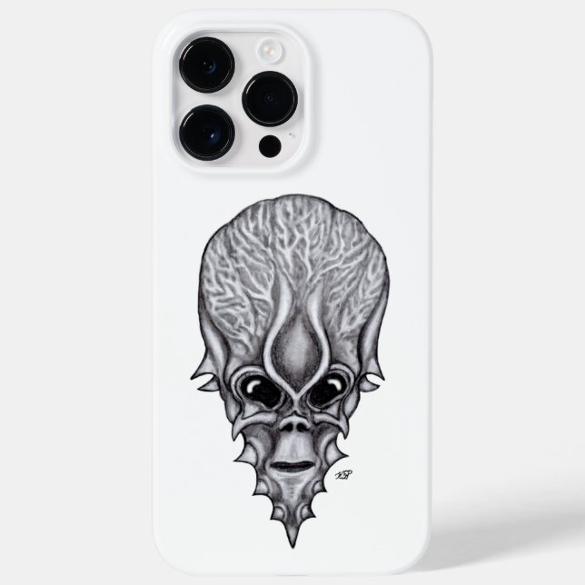 Funda De Case-Mate Para iPhone Alien Face , reconstrucción facial de cráneo afric (Reverso)