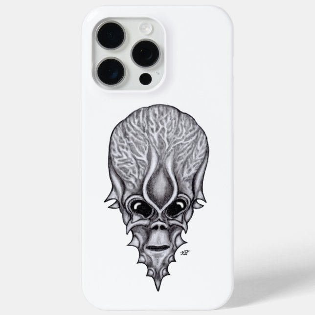 Funda De Case-Mate Para iPhone Alien Face , reconstrucción facial de cráneo afric (Reverso )