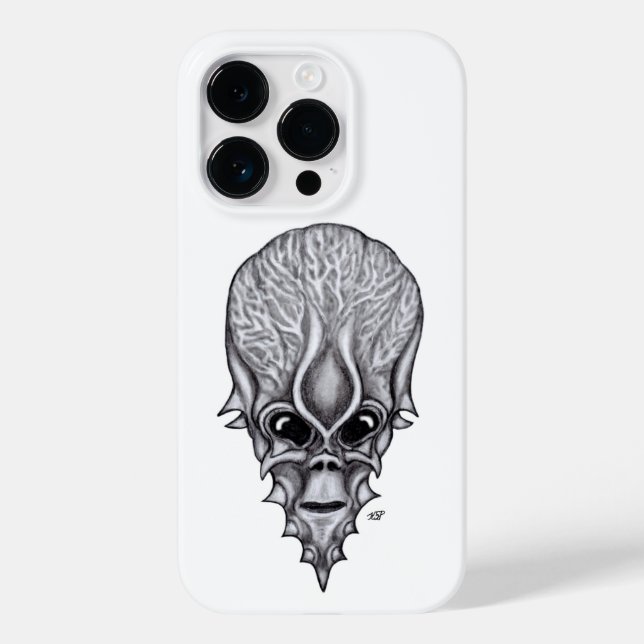 Funda De Case-Mate Para iPhone Alien Face , reconstrucción facial de cráneo afric (Reverso )