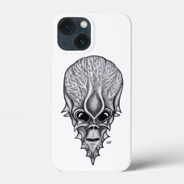 Funda De Case-Mate Para iPhone Alien Face , reconstrucción facial de cráneo afric (Reverso )
