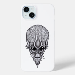 Funda Para iPhone 15 Mini Alien Face , reconstrucción facial de cráneo afric