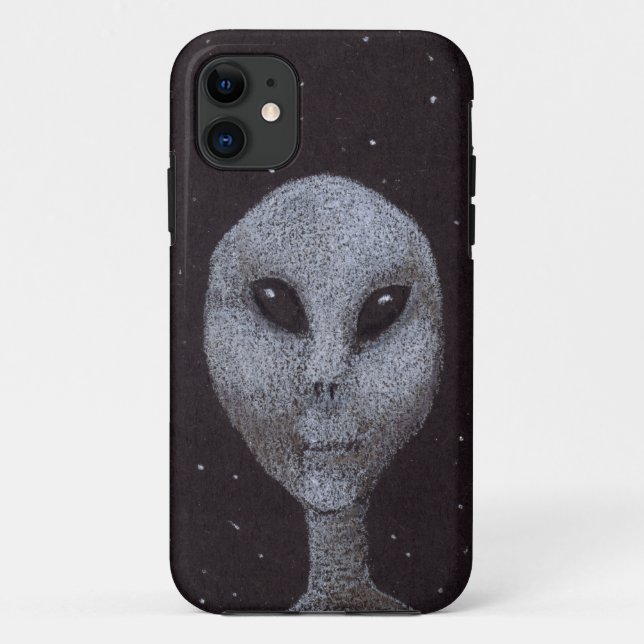 Funda De Case-Mate Para iPhone Alien Grays (Reverso)