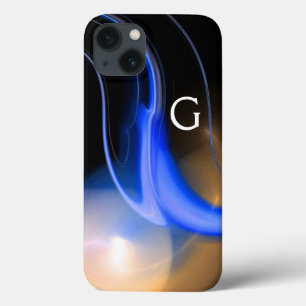 Funda Para iPhone 13 ALIEN PEARL / BLUE BLANCO NEGRO ABSTRACTO Monogram
