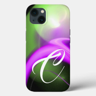 Funda Para iPhone 13 ALIEN PEARL MONOGRAM Fracturas rosadas púrpuras ve