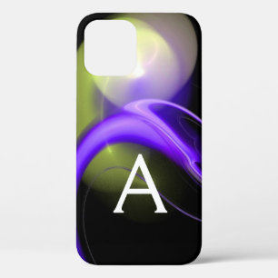 Funda Para iPhone 12 ALIEN PEARL MONOGRAM Resumen verde púrpura