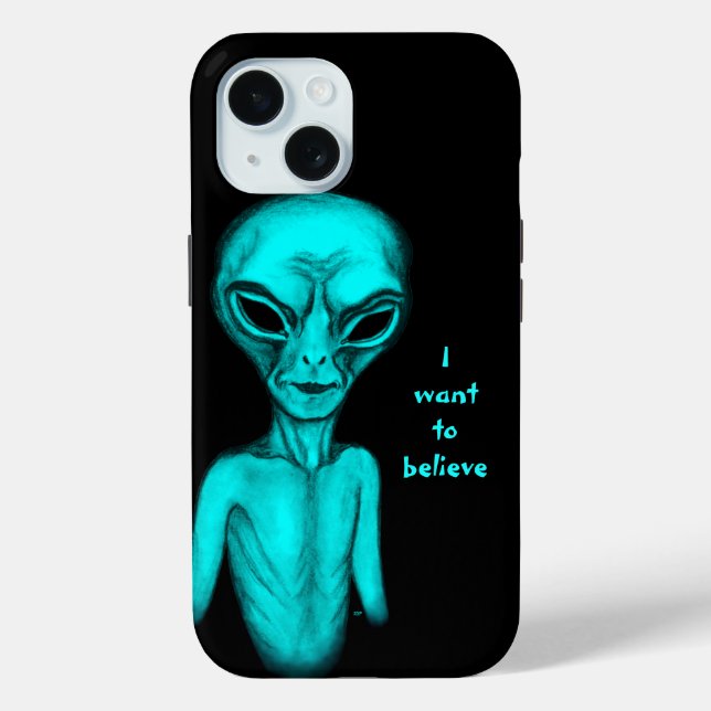 Funda De Case-Mate Para iPhone Alien, quiero creer (Reverso )