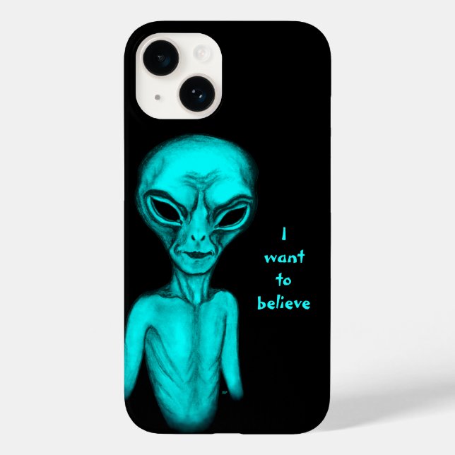 Funda De Case-Mate Para iPhone Alien, quiero creer (Reverso )