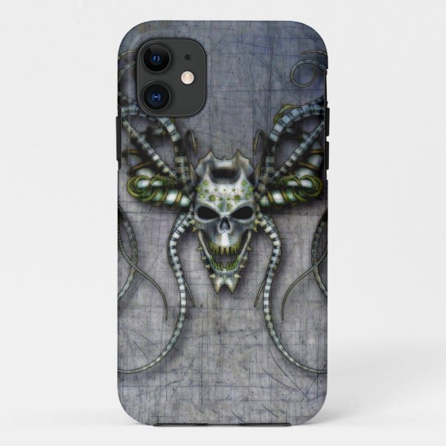 Funda De Case-Mate Para iPhone Alien Skull (Reverso)