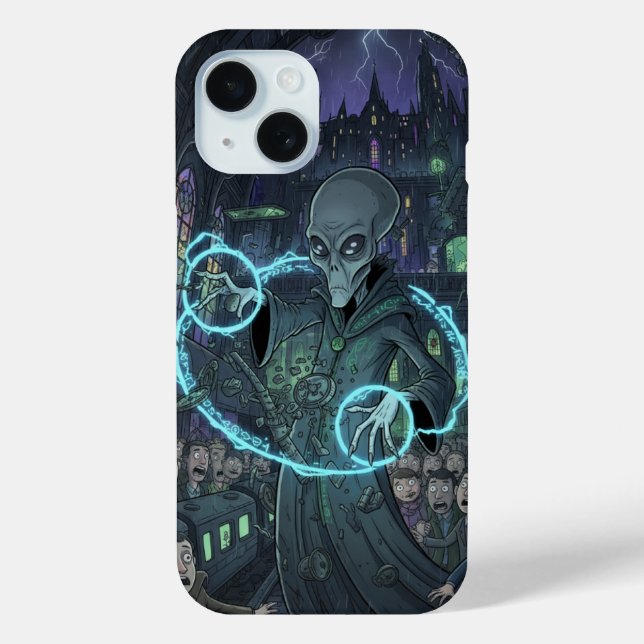 Funda De Case-Mate Para iPhone Alien Sorcerer   (Reverso )