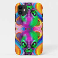 Alienígena moderno simétrico colorido de doble cab