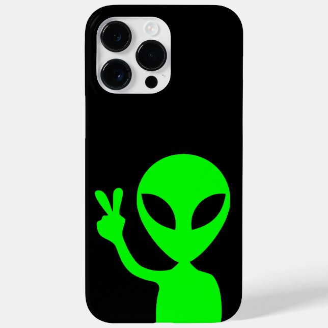 Funda De Case-Mate Para iPhone Aliente verde (Reverso)