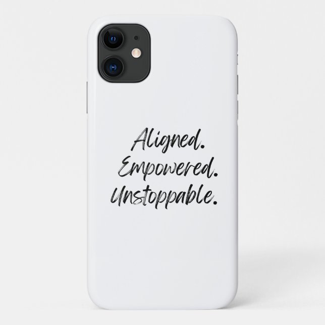 Funda De Case-Mate Para iPhone Alineado. Empoderado. Imparable. (Reverso)