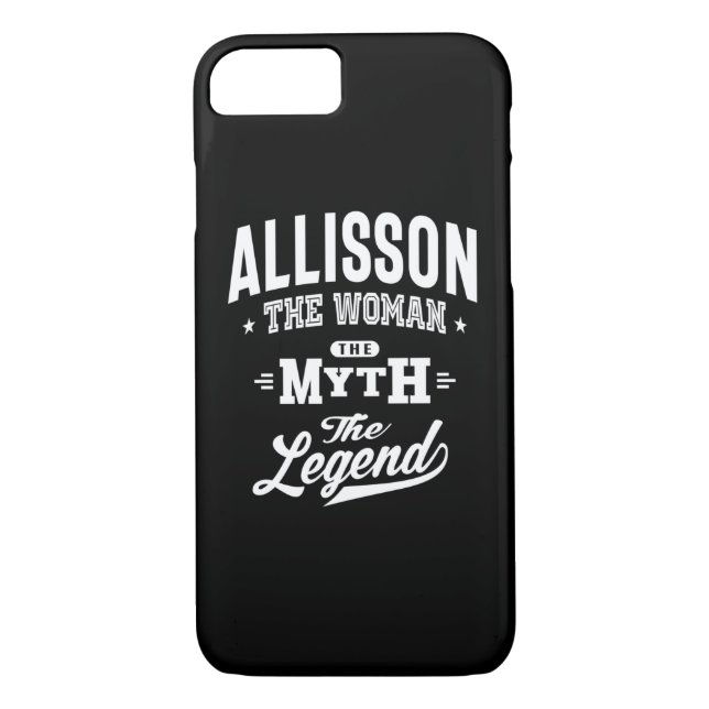 Funda De Case-Mate Para iPhone Allisson Nombre personalizado regalo de cumpleaños (Reverso)
