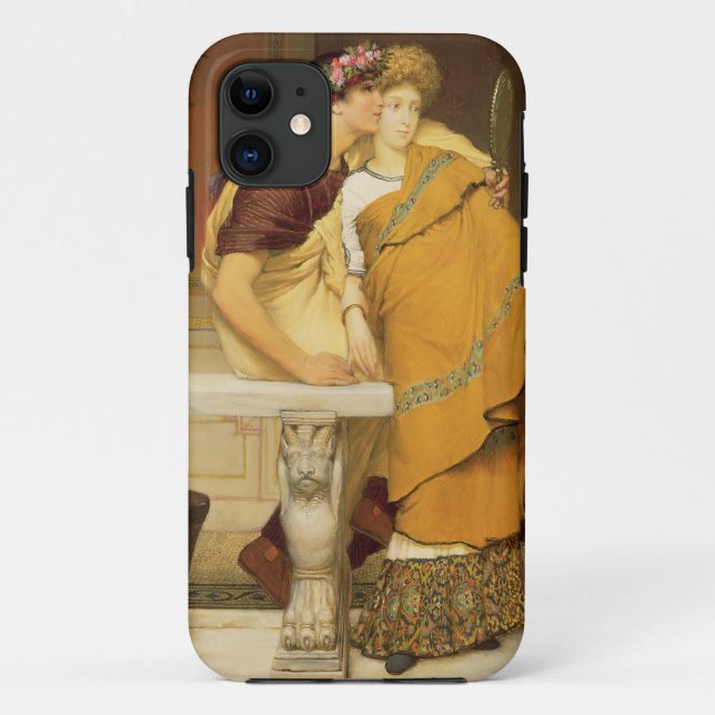Funda De Case-Mate Para iPhone Alma-Tadema el | el espejo, 1868 (Reverso)