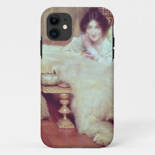 Funda Para iPhone 11 Alma-Tadema el un oyente: La manta del oso, 1899