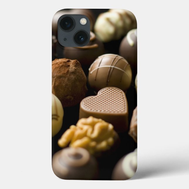 Funda De Case-Mate Para iPhone Almendras garapiñadas deliciosas del chocolate (Reverso)