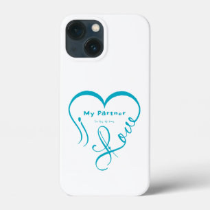 Funda Para iPhone 13 Mini Almohada con la frase 'Amo a mi pareja - Eres mi h